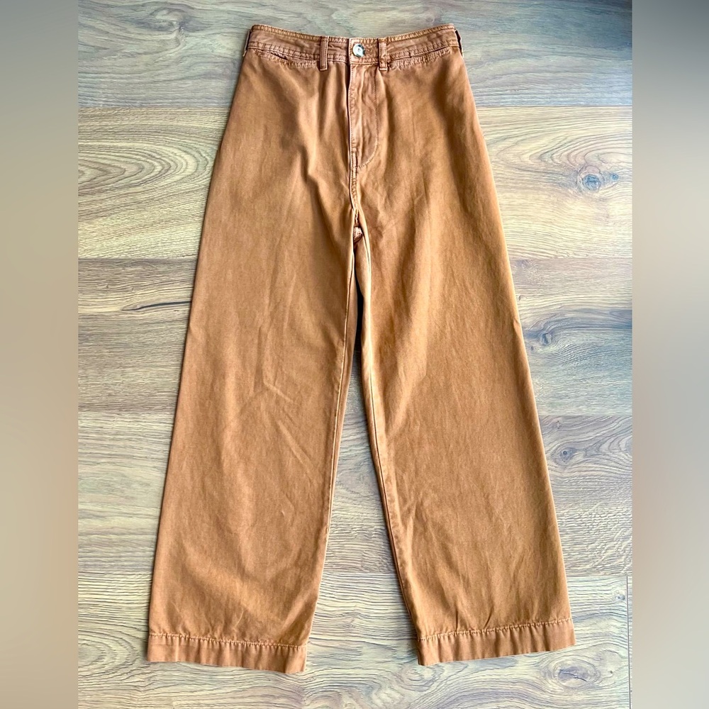 FREE PEOPLE | women’s cotton high rise cropped wide leg pants